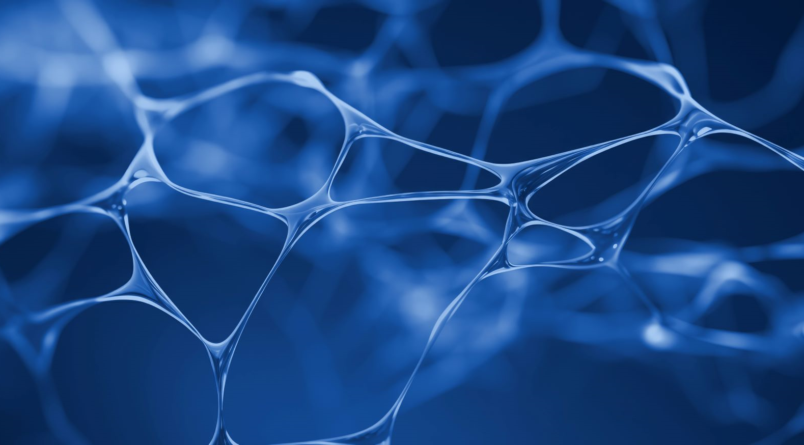 Blue abstract webbing